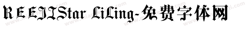 REEJIStar LiLing字体转换
